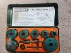 Work Shops 11 Piece Hole Saw Set Used. Price: $16.99.
