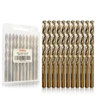 Luckyway Cobalt Drill Bits (10 Pack), M35 Hss Metal 1/4" 0.25 Inches New. Price: $27.46.