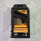 Warrior Titanium Nitride High Speed Steel Drill Bit Set Used (missing Pieces). Price: $10.16.