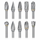 Sworker 10 Pcs Carbide Burr Set 1/8" W/ 2 1/8X1.5"SHANK, Silver Grey New. Price: $24.99.