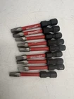 Milwaukee Impact Duty In. Square #2 Alloy Steel Screw Driver Bit Set Of 9 Open. Price: $12.49.