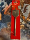 Milwaukee 48-27-1501 And 1/2" Flat Boring Bit New. Price: $10.00.