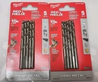 **new** 2X Milwaukee 48-89-2359 Cobalt 3/16" Drill Bits For Hard Metal 4.8MM. Price: $34.95.