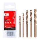 5PCS M35 Cobalt Left Hand Drill Bits Set For Removing Broken Stubs, Bolts And... New. Price: $22.84.