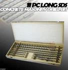 New 18" 11PC Long Sds Plus Drill Set For Concrete Masonry W/bmc Box. Price: $45.99.