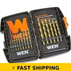 Wen 15-PIECE Titanium-coated Drill Bit Set New. Price: $32.99.