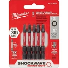 Milwaukee 48-32-4606 Shockwave 2-INCH #2 Square Recess Power Bit, New. Price: $18.16.