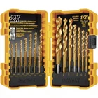 Dewalt Titanium Nitride Coated Pilot Point Drill Bit Set 21 Piece Metal And Pvc New. Price: $29.99.
