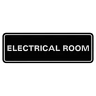 Quality Standard Electrical Room Sign - 2 X 6" Small (1 Pack), Black New. Price: $13.35.