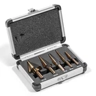 Xtremepowerus 5PC Pro Titanium Step Hss Polished Drill Bit Set Aluminum Case New. Price: $32.95.