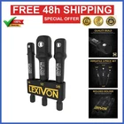 Lexivon Impact Grade Socket Adapter Set 3-PIECE 1/4" 3/8" 1/2" Drive New. Price: $15.99.