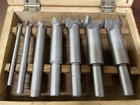 7 Piece Hole Drill Bit Set Size 1/4" To 1" In Wooden Case #P3629 Forstner Used. Price: $8.00.