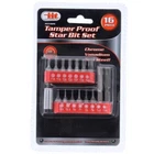Iit 16PC Tamper Proof And Star Bits T5-T50 Set Tools 65920 New. Price: $9.98.
