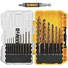 Dewalt Pilot Point Ferrous Oxide Drill Bit Set Round Shank 18 Pc DW1170 New. Price: $32.95.