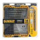 Dewalt Industrial Cobalt Alloy Steel Drill Bit Set With Toughcase+ DWA1240 14PC New. Price: $40.99.