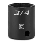 Capri Tools 3/4-INCH Shallow Impact Socket, 3/8-INCH Drive, 6-POINT, New. Price: $12.68.