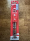 Milwaukee 1/4 In. Shockwave Carbide Hammer Drill Bits (5-PACK) 48-20-9162 New. Price: $24.99.