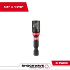 Milwaukee 49-66-4522 1/4 In. X 1-7/8 Magnetic Nut Driver 3PK New. Price: $12.99.