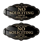 No Soliciting Sign, 2 Pack 7.9 X 4 Inch Acrylic Door Signs With... New. Price: $17.30.