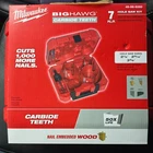 Milwaukee 7 Pc Big Hawg Hole Saw W/carbide Teeth Kit New. Price: $129.99.