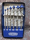 Vtg Sears Craftsman No. 9-4156 Set Of Auger Drill Bits W/metal Wall Rack Used. Price: $32.00.