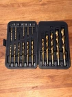 Black & Decker Titanium 17 Pc. Drill Bit Set With Case 1/16-1/2" #15573 Read Open. Price: $11.00.
