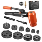 Uimoso Hydraulic Knockout Punch Set, 15 Ton, 1/2" 4" With 10 Dies New. Price: $147.99.
