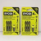 Ryobi AR2047 Impact Driver Bit Set 4PC (2 Pack) New. Price: $16.99.