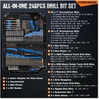 Comoware 246 Pcs Drill Bit Set For Cordless New. Price: $77.89.