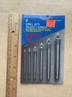 Six Bits Carbide Tip Drilling Glass, Plastic, Formica & More New. Price: $12.00.