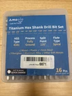 New! Amoolo Hex Shank Drill Bit Set, 16PCS Titanium. Price: $13.25.