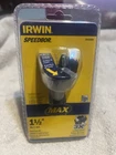 Irwin Speedbor Max Self-feed Wood Drill Bit, 1-1/2 Inch, 3X Cutting Surface New. Price: $25.00.