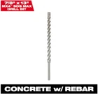 Milwaukee 48-20-8444 7/8" 13" 4-CUTTER Sds Max Carbide Drill Bit, MX4 New. Price: $39.99.