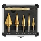 Step Drill Set & Automatic Center Punch Unibit Titanium Coated Double Cuttin New. Price: $34.30.