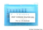 T-tech CR-0620-R2 0.0620-INCH Carbide Router (R2) (pack Of 7) Used. Price: $35.00.