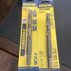 Irwin Lot Of Turbomax High Speed Steel Straight Shank Drill Bits 31/64, 29/64 New. Price: $11.00.