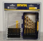 Irwin 4935607 Titanium High-speed Steel Drill Bit Set, Pro Case, 15-PIECE. (03) New. Price: $29.99.