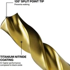 53614 14-PC Titanium Drill Bit Set Impact-rated 1/4" Hex Shank Cuts Metal Unique New. Price: $37.75.