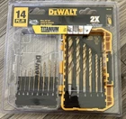 Dewalt (#DW1354) Pilot Point Titanium Drill Bit Set, 14-PIECE New. Price: $13.95.