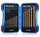 Comoware 15PCS Drill Set (1/16"-3/8"), M35 Hss Twist Bits, Jobber Leng New. Price: $31.80.