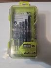 Ryobi Drill Bit Set Pieces Black Oxide Round Shank A971502 Used. Price: $10.00.