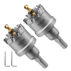 Kolvoii 2-PACK 1-1/2"(38MM) Tct Hole Saw Kit For Hard Metal, Tungsten Carbide... New. Price: $38.27.