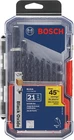 BL21A 21-PIECE Assorted Set Black Oxide Metal Drill Bits With Included Case For New. Price: $44.99.