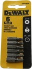 Pack Dewalt DWA1SEC6 6PC. Security Set Tamper-proof Torx And Hex New. Price: $7.95.