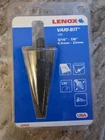 Lenox 30908VB8 3/16" (4.8MM) 7/8" (22.2MM) Vari-bit Step Drill New. Price: $55.00.