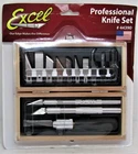 Excel Professional 8 Piece Knife Set With Case, New. Price: $39.29.