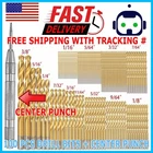 100PCS Drill Set 1/16"-3/8" Hss Titanium Multi Twist Metal Tools New. Price: $14.95.