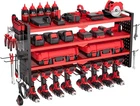 Vevor Power Tool Organizer Wall Mount, 4-LAYER Storage 8 Drill, Red New. Price: $81.56.