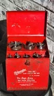 Vtg Milwaukee 49-22-0060 Selfeed & Auger Bit Kit Metal Case Missing Extension Used. Price: $100.00.