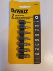 Dewalt DW2067 7-PC Torx Star Bit Tip Set In (T10-T40), Mpn New. Price: $6.00.